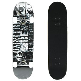 Senmi 7 Plies Maple Double Kick Concave Deck Cool alphabet Grip Tape Skateboard for Primary Intermediate + Free Skateboard Bag